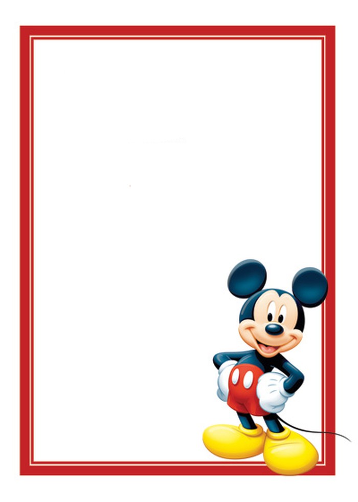 Mickey Mouse Invitation Template Free Banya