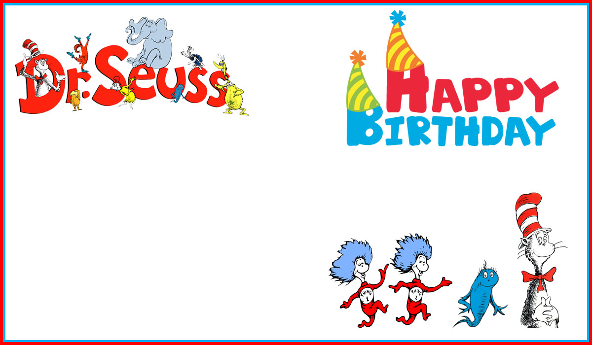 Dr Seuss Birthday Printables