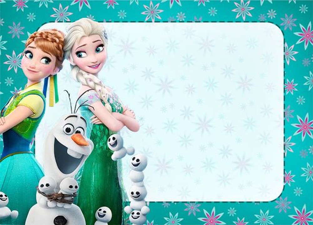 Frozen Birthday Card Template Best Template Collection