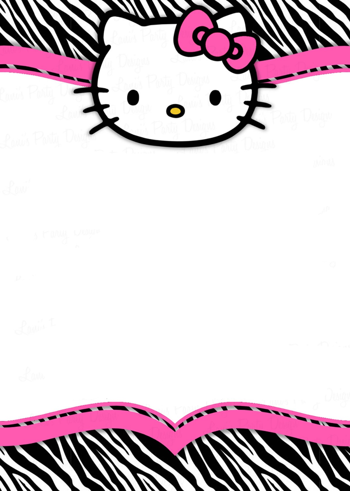 Hello Kitty Free Printable Invitation Card Invitations Online