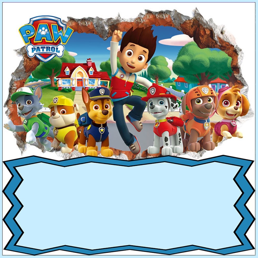 Paw Patrol Invitation Template Free