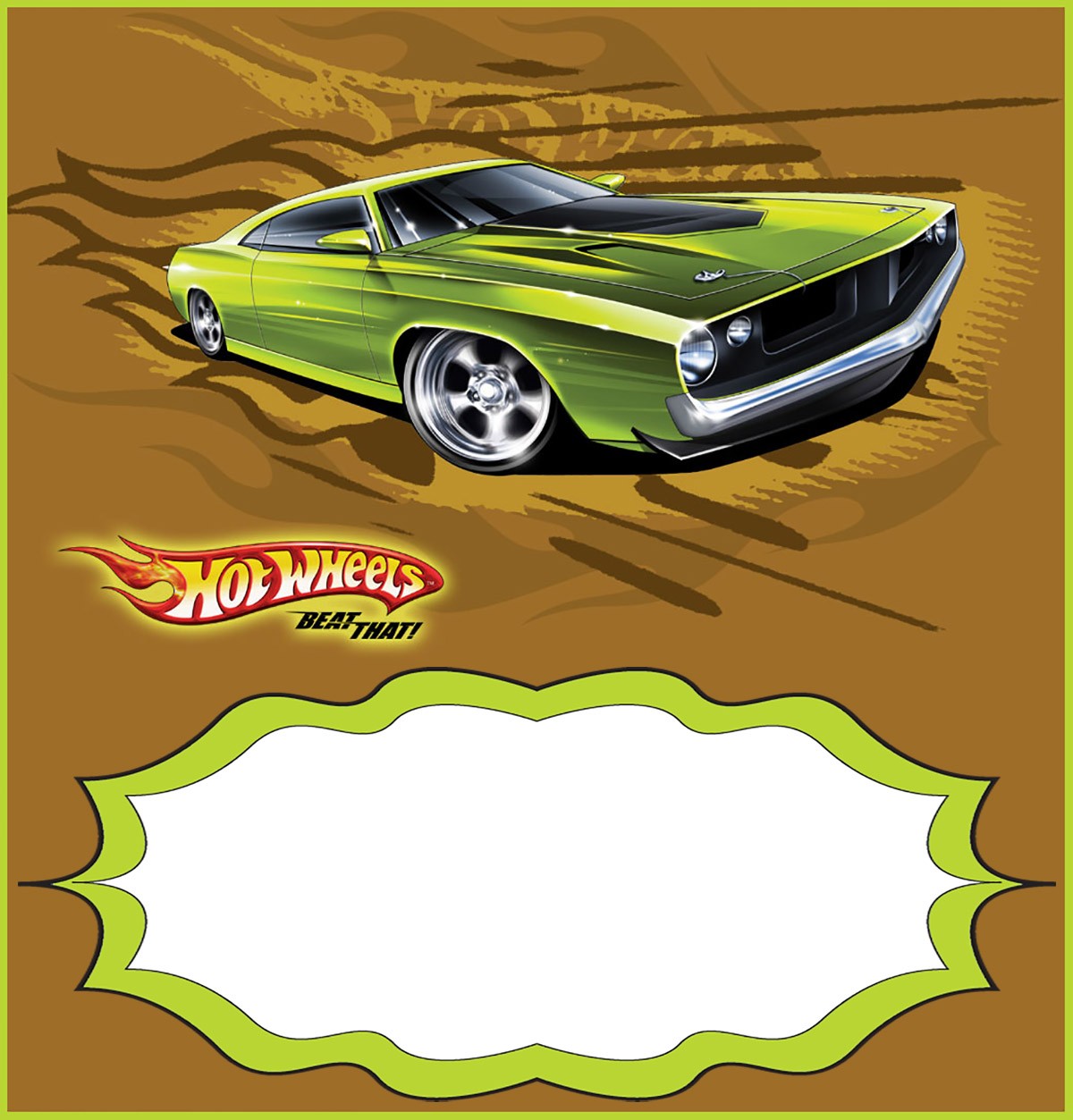 Free Printable Hot Wheels Invitation Templates for Download