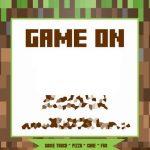 Minecraft Birthday Invitation Template