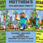 Minecraft Birthday Invite