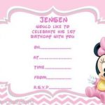 Pink Minnie Mouse Invitation Sample