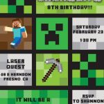 minecraft party invitation