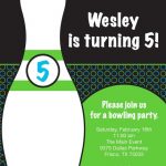 Bowling Party Invitation Example