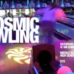 Cosmic Glow Bowling Invitation Sample