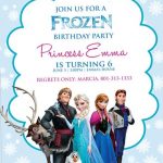 Frozen Invitation Sample