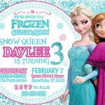 Frozen Snow Queen Girls Invitation