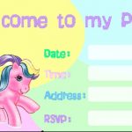 Party Invitation template - My Little Pony theme