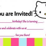 Birthday Party Template - Hello Kitty