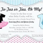 Boy or girl gender reveal invitation