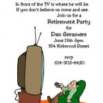 Funny retirement invitation