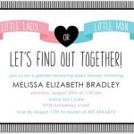 Gender Reveal Invitation Sample