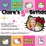 Hello Kitty and friends Birthday Party Invitation