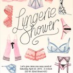 Lingerie shower invitation sample