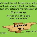 retirement party invite