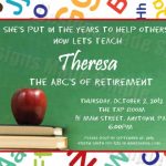 teacher retirement party invitation