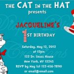 Dr Seuss Birthday Invitation sample