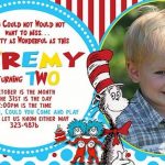 Dr Seuss Personalized Birthday Invitation