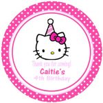 Hello Kitty birthday party invitation card