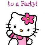 Hello Kitty invitation card sample