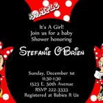 Minnie Mouse Shower Invitation sample
