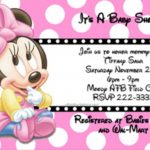 Minnie Mouse baby shower invitation