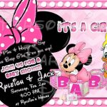 Minnie Mouse invitation sample for girl