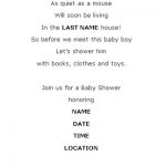 shower invitation wording sample