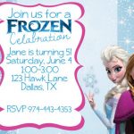 Frozen Birthday Invitation Sample