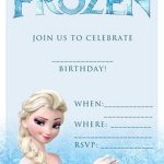 Frozen Birthday Invitation Template