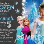 Personalized Frozen Birthday Party Invitation
