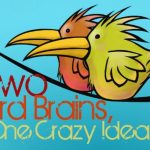 funny birds wedding invitation