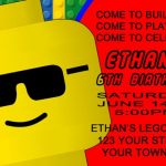 Lego Birthday Invitation Example 3