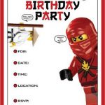 Lego Ninja Invitation Template
