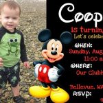 Mickey Mouse Birthday Invitation
