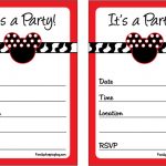 Mickey Mouse Invitation Free Template