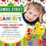 Personalized Sesame Street Birthday Invitation Sample