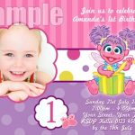 Sesame Street Birthday Invitation Sample
