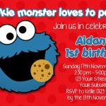 Sesame Street Invitation Sample
