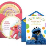 Sesame street invitation samples