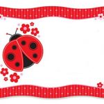 free ladybug baby shower invitation template
