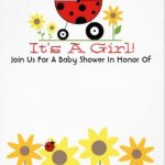 ladybug baby shower invitations