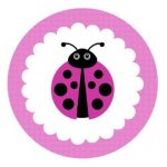 ladybug pink logo for invitations