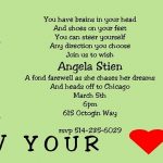 going away invitation