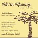 we are moving going away invitation