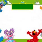 Free template for Sesame street birthday invitations