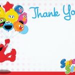 Sesame street party invitation template